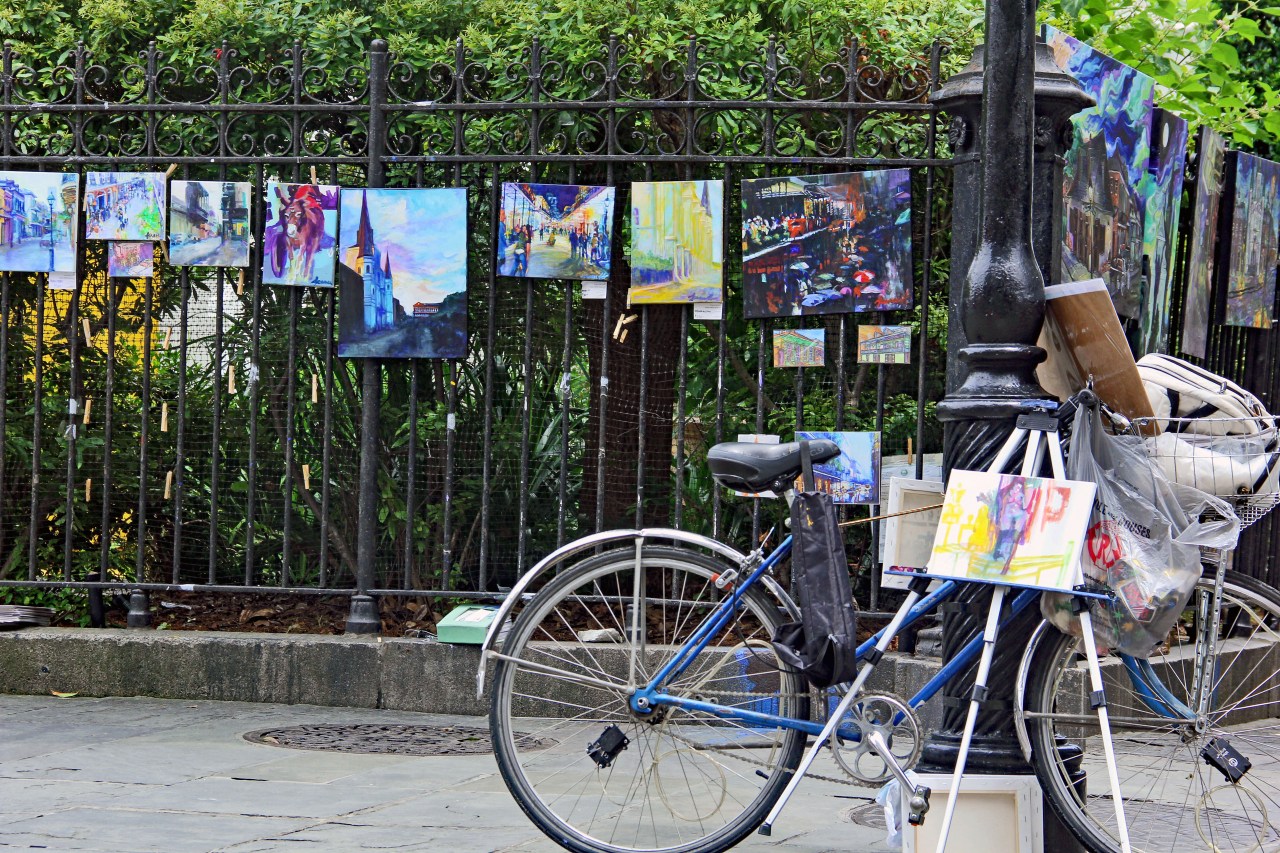 Bike and paintings 2