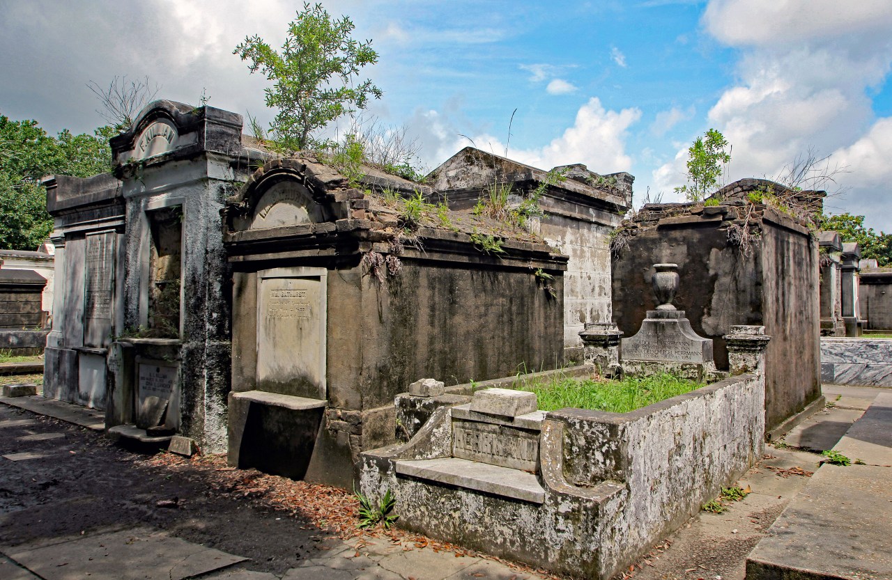 Row of tombs