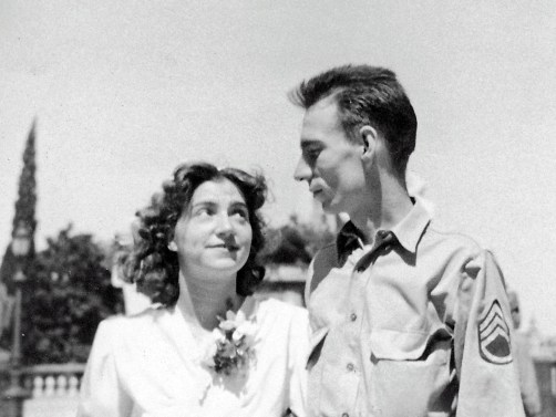 Richard and Livia Anderson June 1945 wedding