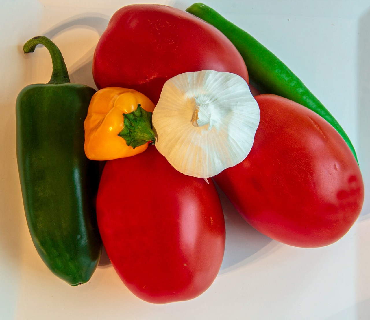 Peppers and tomatoes