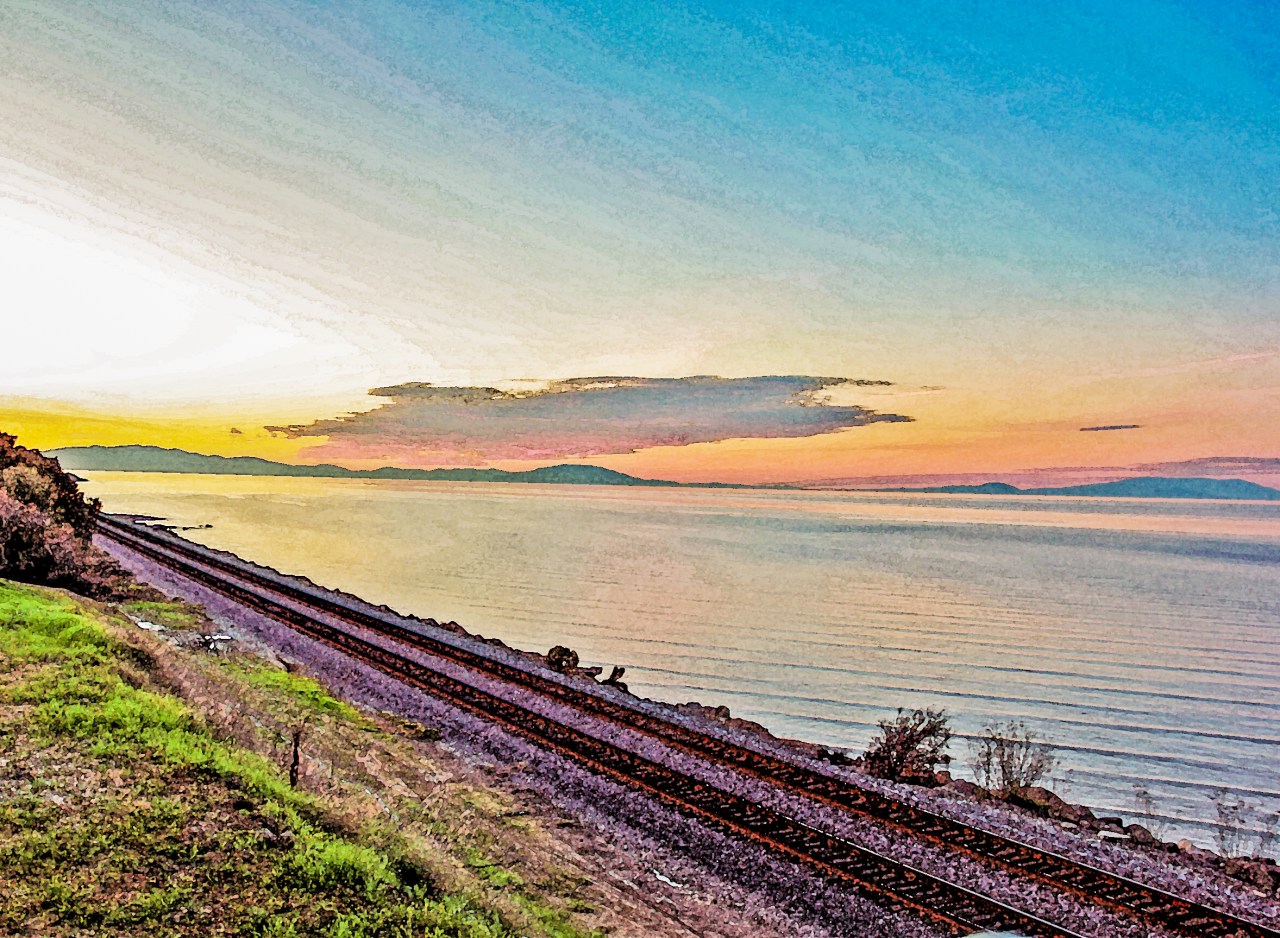 San Pablo sunset tracks